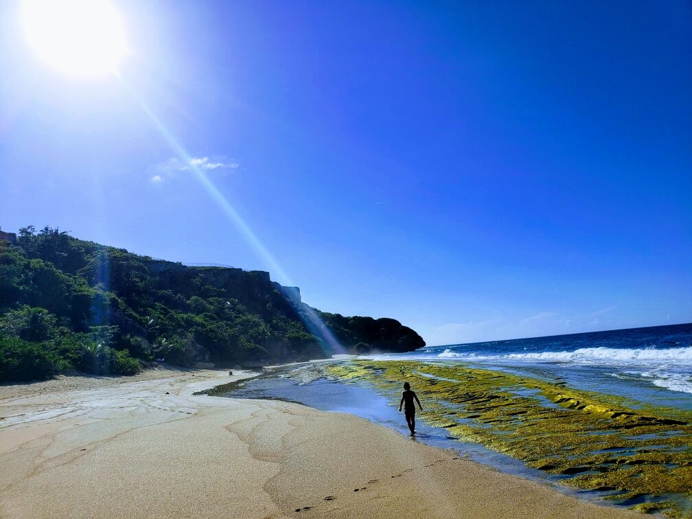 A beach walk in Puerto Rico, 2019