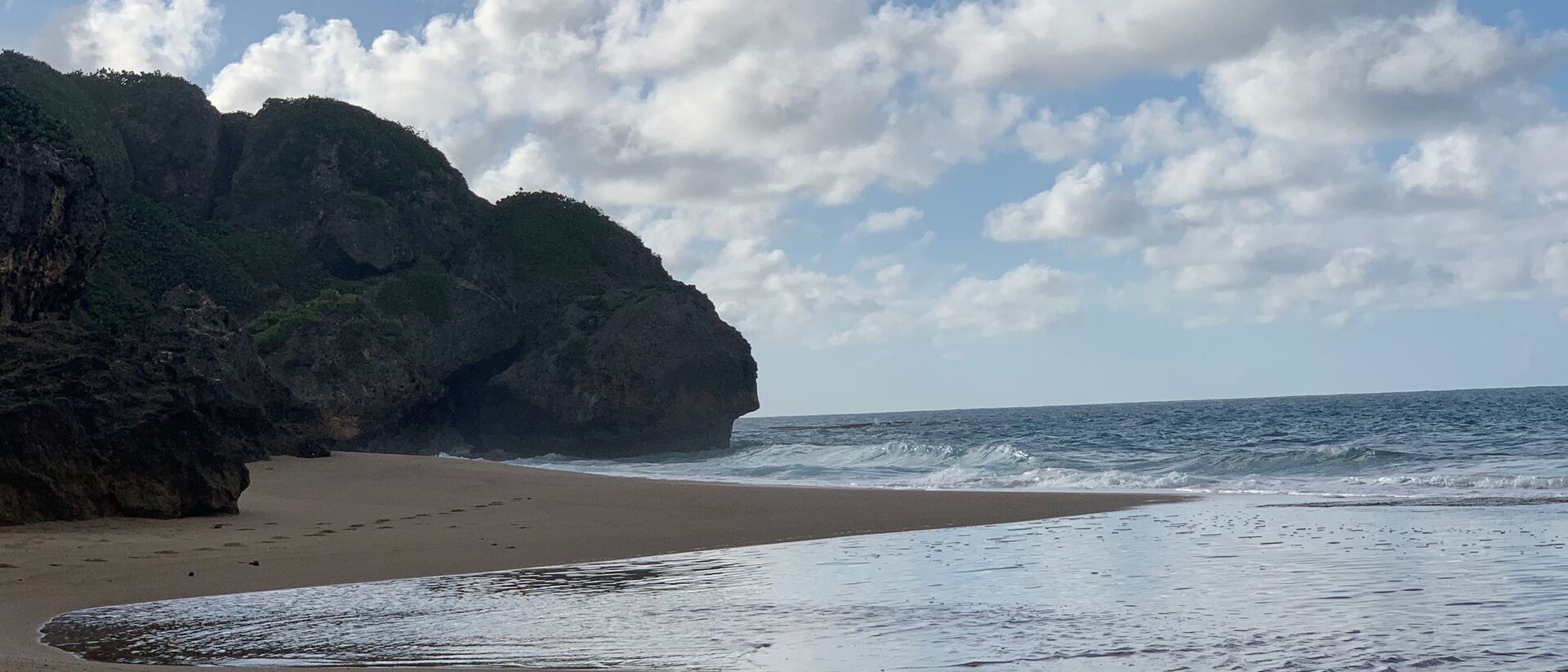 The beach in Puerto Rico where the glass was collected